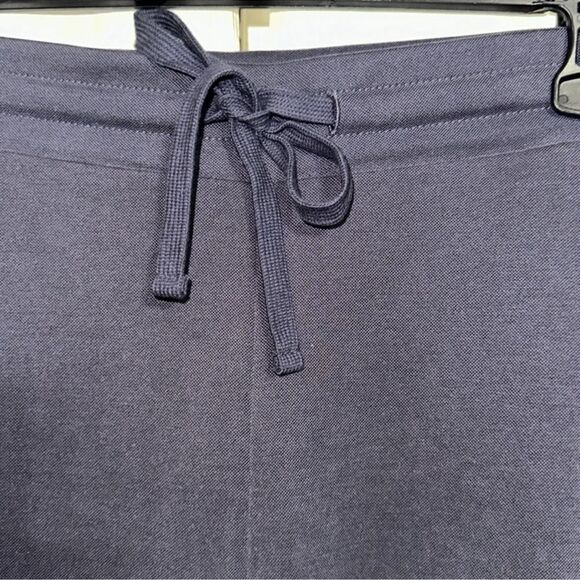 J.Jill M Pure Jill Indigo Blue Sand Washed Relaxed Fit Pull-on Drawstring Pants - Picture 11 of 15